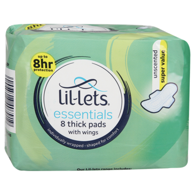 Lil Lets Lil Lets Essential Pads Assorted 8s