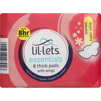 Lil Lets Lil Lets Essential Pads Assorted 8s