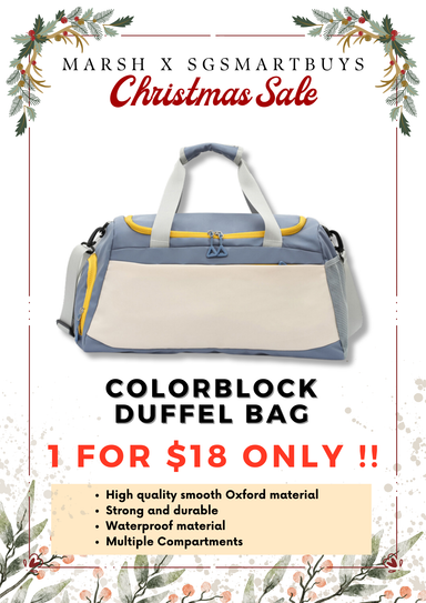 Colorblock Duffel Bag