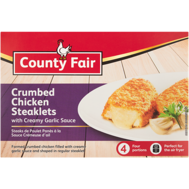 County Fair Crumbed Chicken Steaklets Assorted 360g