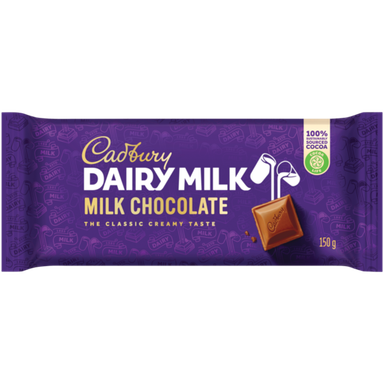 Cadbury Slab or Cadbury Bubbly Assorted 150g