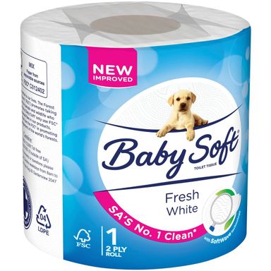 Baby soft Toilet Paper 2Ply 1s