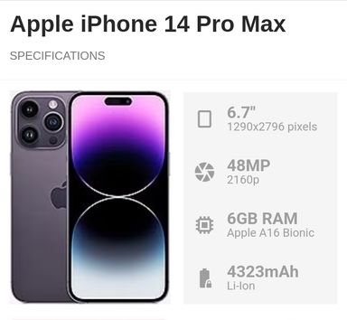 Apple iPhone 14 Pro Max 