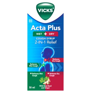 Vicks Acta Plus Cough Syrup  - 50ml