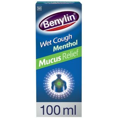 BENYLIN MUCUS RELIEF MENTHOL WET COUGH SYRUP  - 100ML