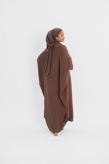 Crepe Abaya in Brown