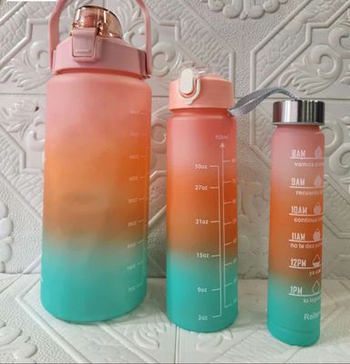 3 Pcs Motivational Bottle Set