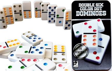 Double Six Color Dot Domino