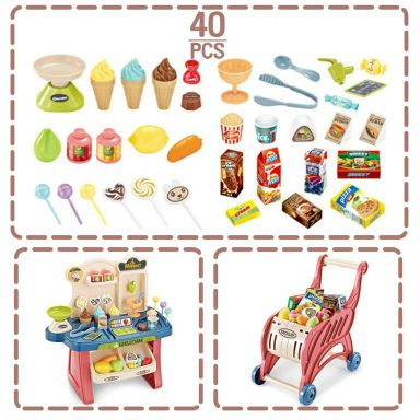 Mini Supermarket & Trolley Set