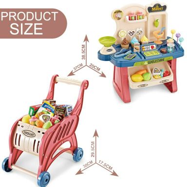 Mini Supermarket & Trolley Set