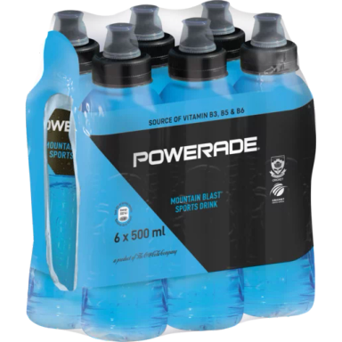 Powerade Mountian Blast - 6 x 500ml