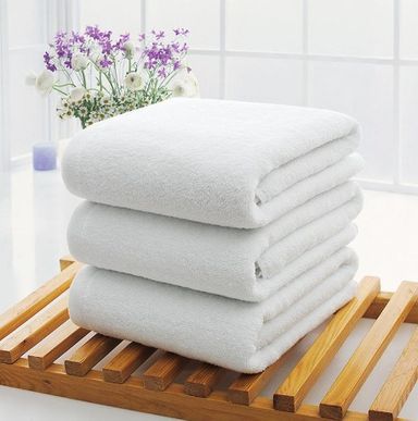 Bath Towel (100% Cotton) White 500Grams