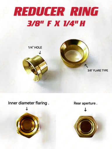 REDUCER FLARE NUT 3/8 X 1/4