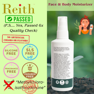 Reith Skin Infuse Moisturizer for Face & Body with Carrot Ferment | Neem, Amla, Moringa | 100ml