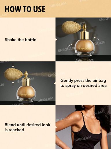 SHEGLAM Go Go Glow Highlighting Body Mist - Gold