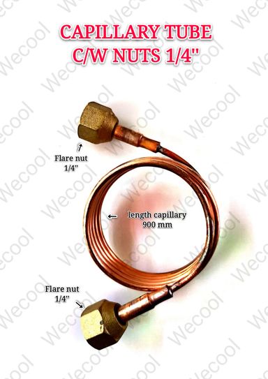 CAPILLARY TUBE C/W NUTS 1/4"