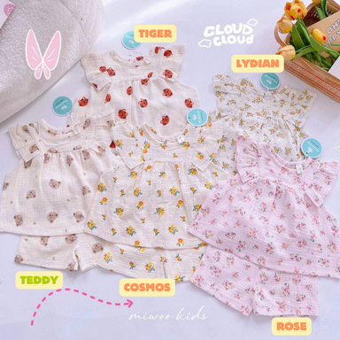 [87] Muslin Sleeveless Ruffle Play Set (80~120)