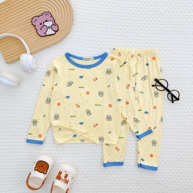 [89] Cute Printed Pajamas Set (80~120)