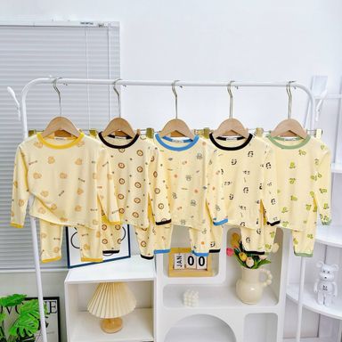 [89] Cute Printed Pajamas Set (80~120)