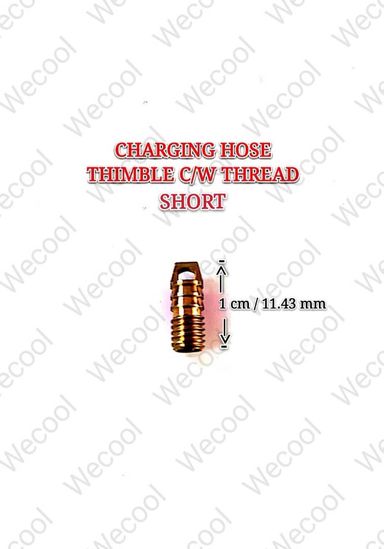 CHARGING HOSE THIMBLE C/W THREAD SHORT