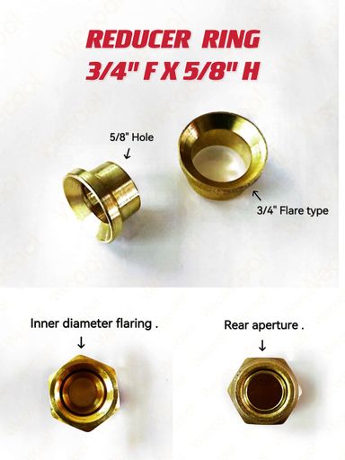 REDUCER RING - 3/4''F X 5/8''H