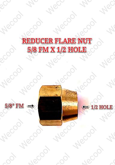 REDUCER FLARE NUT - 5/8FM X 1/2 HOLE