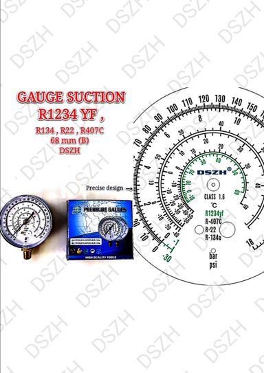 GAUGE SUCTION - R1234 YF, R134, R22, R407C ~ 68MM (B) DSZH