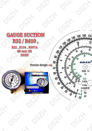 GAUGE SUCTION - R32 / R410, R22, R134, R507A ~ 68MM (B) DSZH