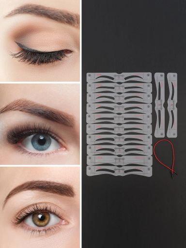 12pcs Eyebrow Shaper Kit