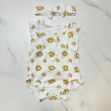 Sunflower 2-Piece Sleeveless Bodysuit (3M~12M)