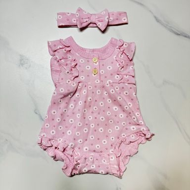 Floral 2-Piece Sleeveless Bodysuit (3M~12M)