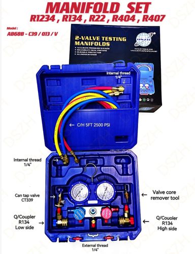 MANIFOLD SET - R1234, R134, R22, R404, R407 (MODEL: AB68B - C39 / Q13 / V)