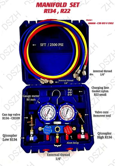 MANIFOLD SET - R134, R22 (MODEL: AB80B - C39 Q13 V CNS2)