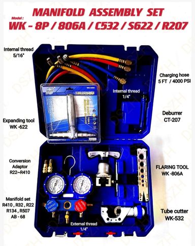 MANIFOLD ASSEMBLY SET (MODEL: WK-8P / 806A / C532 / S622 / R207)