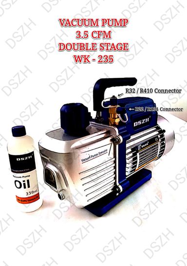 VACUUM PUMP 3.5 CFM DOUBLE STAGE WK-235