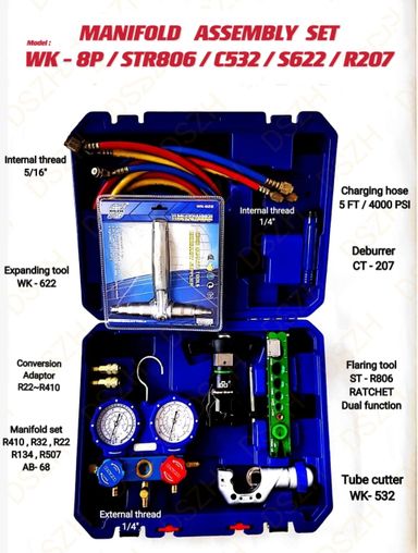 MANIFOLD ASSEMBLY SET (MODEL: WK - 8P / STR806 / C532 / S622 / R207)