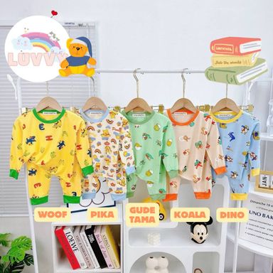 [96] Pikachu & More Printed Pajamas Sets (90~120)