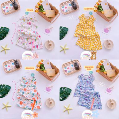 [95] Sleeveless Polo & Skorts Play Sets (80~120)
