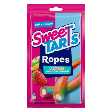 SweeTARTS Twisted Rainbow Punch Ropes 5oz
