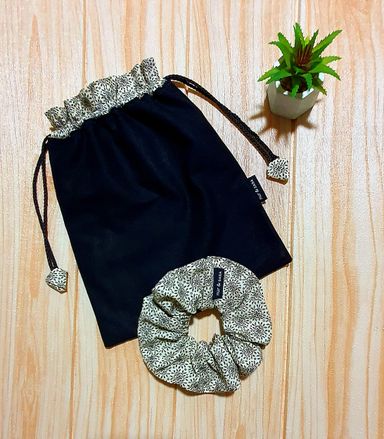 DPS 06-Drawstring Pouch/Scrunchie Set