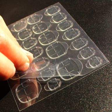 24pcs Double-sided Fingernails Sticker