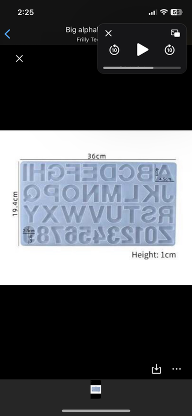 Big Alphabet Mould 