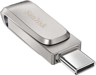 SanDisk Ultra Dual Drive Luxe (SDDDC4-512G-I35) USB Type C 512GB Flash Drive (Silver)
