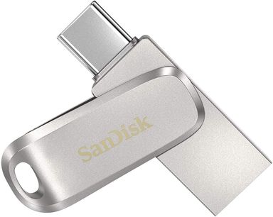 SanDisk Ultra Dual Drive Luxe (SDDDC4-512G-I35) USB Type C 512GB Flash Drive (Silver)