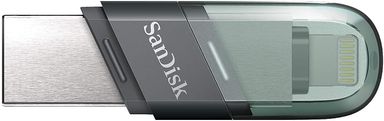 SanDisk iXpand (SDIX90N-064G-GN6NN) USB 3.0 Flash Drive Flip 64GB, for iOS and Windows, Metalic