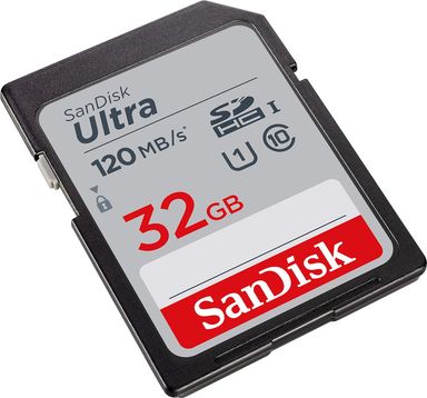 SanDisk Ultra (SDSDUN4-032G-GN6IN) SDHC UHS-I Card 32GB 120MB/s R for DSLR Cameras, for Full HD Recording