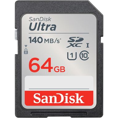 SanDisk Ultra (SDSDUNB-064G-GN6IN) UHS I 64GB SD Card 140MB/s for DSLR and Mirrorless Cameras