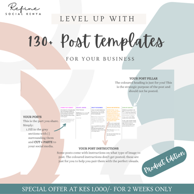 130+ Post Templates (Social Media)