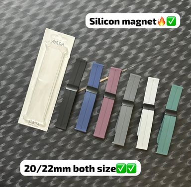 SILICON MEGNET 20/22 MM SMART 🤓 WATCH STRAP 