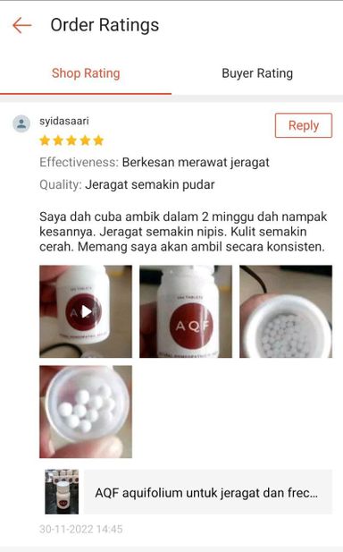 Aqf remedy hapus jeragat dan melasma